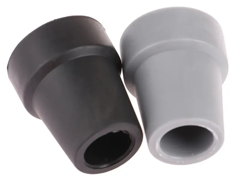 Regatón de goma antideslizante para bastón y muleta, 19 mm