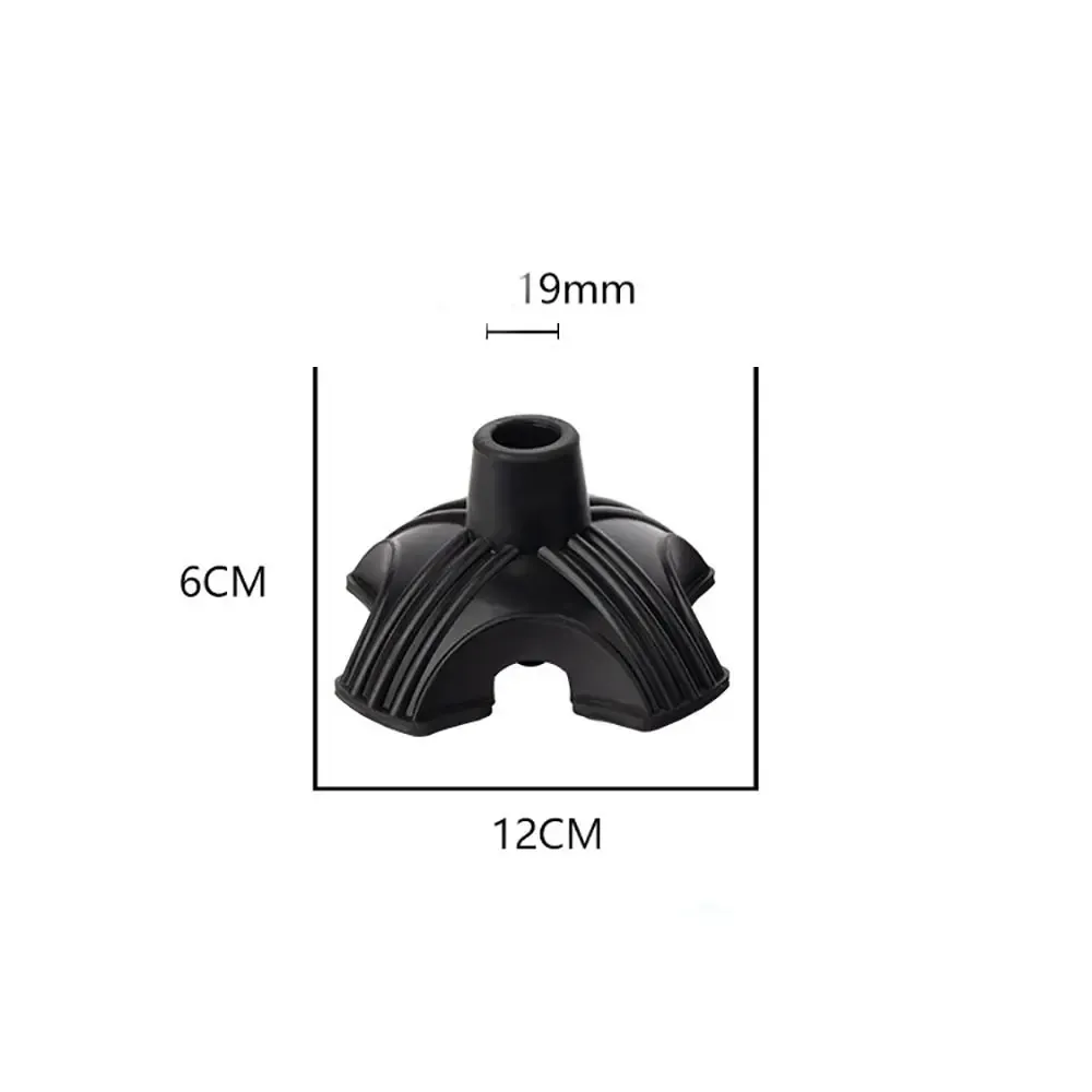 Soporte de bastón de goma estable con punta de – 10-19 mm