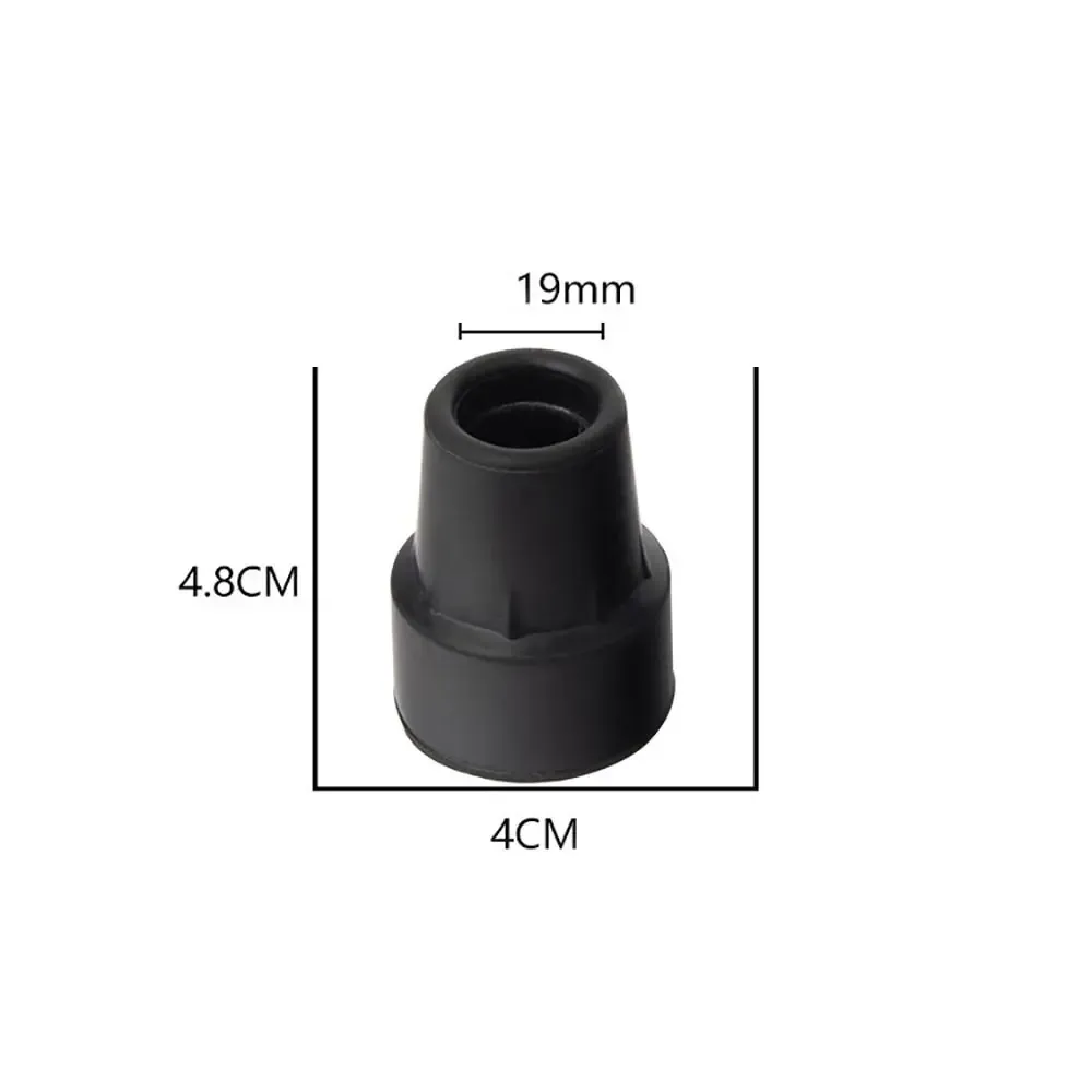 Soporte de bastón de goma estable con punta de – 2-19 mm